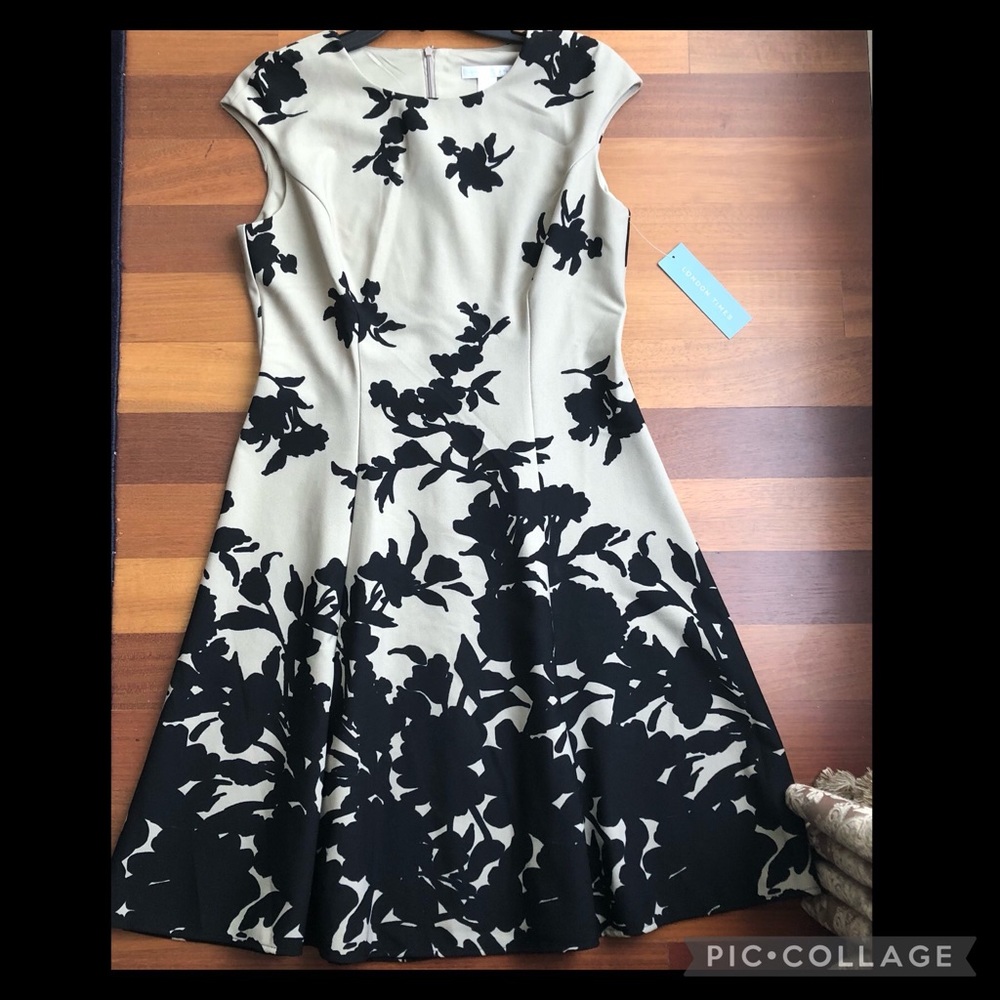 NWT stretchy fit flare dress
